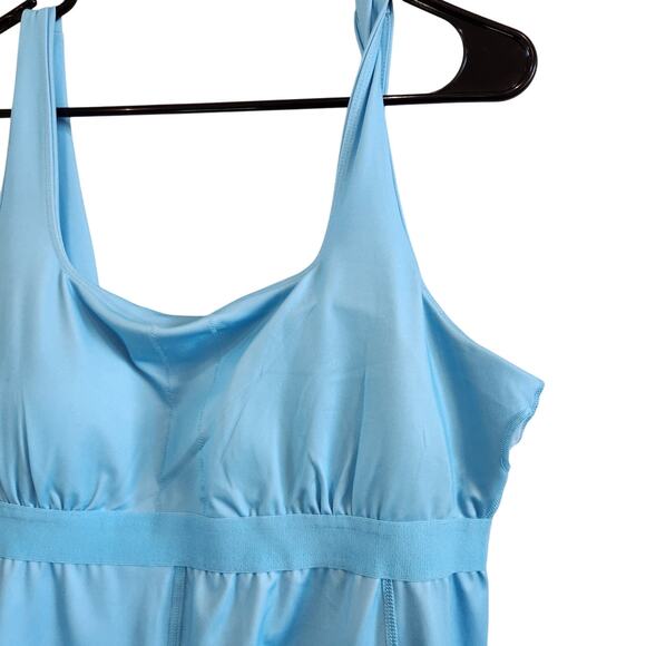 All In Motion Knit Slit Active Tennis Gym Dress Built In Short Blue Size XL - Picture 12 of 12